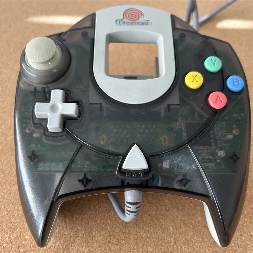 Sega Dreamcast Controller (Black Smoke Translucent Color) OEM - Cleaned, Tested!
